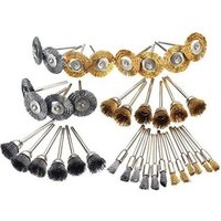 36-piece Metal Brush Set, Brass And Steel Polishing Brushes, Wire Brushes, Polishing And Cleaning Kit, Brass Rotary Tools
