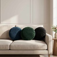 Vidaxl Cushion With Pillow Heerlen 2 Pcs Dark Green Velvet