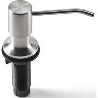Aougo - Kitchen Sink Soap Dispenser (brushed Nickel), Stainless Steel, Top Refill, Integrated Design With Large Liquid Soap Bottle
