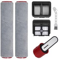 Accessory Set For Dreame H12 Pro Flexreach Wet And Dry Vacuum Cleaner: 5-piece Set With Spare Parts, Consisting Of 2 Brush Rollers, 2 Replacement Filters And 1 Brush.--dtekgaz