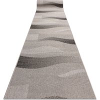 Rugsx - Runner Sizal Floorlux Design 20212 Silver / Black 70 Cm Beige 70x650 Cm
