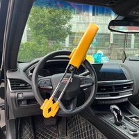 Steering Wheel Claw, Steering Wheel Lock For Car, Anti-theft Car, Durable, Universal Fit, Pvc Protection, Adjustable For Cars, Suvs, Motorhomes, Caravans, 2 Keys (yellow)