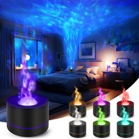 Essential Oil Diffuser, Home Fragrance Diffuser With 7-color Led Projection, Diffuser Lamp For Bedroom, Living Room, Office, Black