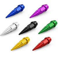 Custom-made, Spherical Valves And Valve Caps For Bicycles, Motorcycles And Cars – Aluminum Alloy – Black