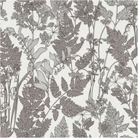 Flowers Wallcovering Wall Profhome 377521 Non-woven Wallpaper Smooth With Floral Pattern Matt White Grey 5.33 M2 (57 Ft2)