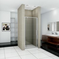 Pivot Shower Door 860x1850mm Single Door Shower Bath Enclosure Chrome Frame