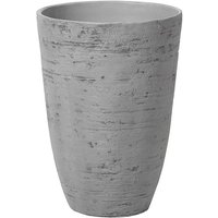 Beliani - Flower Planter Tall Stone Garden Plant Pot Indoor Outdoor Grey 35x50 cm Camia