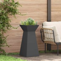 Pillar Planter Black 35 x 35 x 73 cm Steel Vidaxl