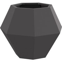 Planter Black 50 x 50 x 40 cm Steel vidaXL