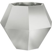 Planter Silver 75 x 75 x 60 cm Galvanised Steel vidaXL