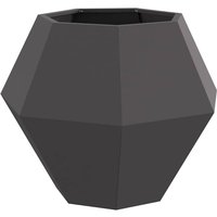 Planter Black 75 x 75 x 60 cm Steel vidaXL