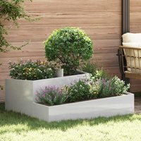 Vidaxl - Garden Planter Silver 100 x 100 x 50 cm Stainless steel
