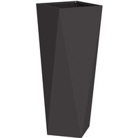 Planter Black 30 x 30 x 75 cm Steel vidaXL