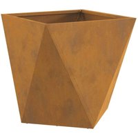 Planter Rusty 40 x 40 x 40 cm Weathering Steel vidaXL