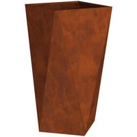Planter Rusty 40 x 40 x 75 cm Weathering Steel vidaXL