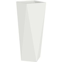 Planter White 30 x 30 x 75 cm Steel vidaXL
