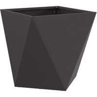 Planter Black 40 x 40 x 40 cm Steel vidaXL