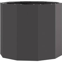 Planter Black 60 x 60 x 50 cm Steel vidaXL