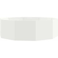 Planter White 120 x 120 x 35 cm Steel vidaXL