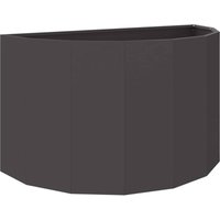 Planter Black 90 x 45 x 50 cm Steel vidaXL