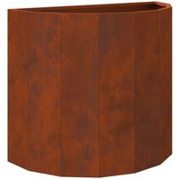 Planter Rusty 60 x 30 x 50 cm Weathering Steel vidaXL