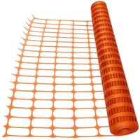 Plastic Barrier Mesh Fencing Orange 50M (Temporary Fence Garden Safety Work Site)