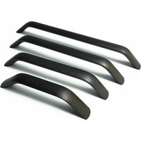 Poignées et boutons de tiroir Cuisine Armoire Porte Poignées Placard Tiroir Chambre Meubles Tirer Entraxe noir 2pcs 96mm