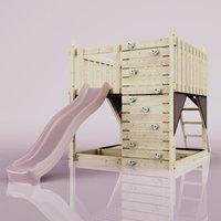 PolarPlay Kids Scandinavian Style Climbing Platform - Fai Rose
