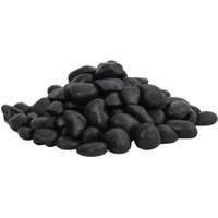Polished Pebbles 25 kg Black 2-5 cm vidaXL
