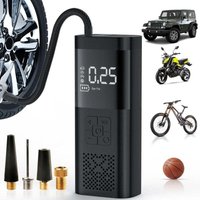 Portable Tire Inflator Air Compressor - 180 psi and 4000mAh Powerful Tire Inflator, 3 Times Faster Inflation Electric Air Pump with Digital Pressure