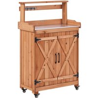 Potting Bench ALTOLIA Fir Wood 70 cm 40 cm Brown