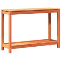 Vidaxl - Potting Table with Shelf Wax Brown 108x35x75 cm Solid Wood Pine