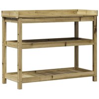 Potting Table with Shelves 108x45x86.5 cm Impregnated Wood Pine CFW799818