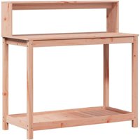 Vidaxl - Potting Table with Shelves 108x50x109.5 cm Solid Wood Douglas