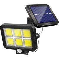 Powerful Outdoor Solar Light with Motion Sensor, 120 LEDs, Waterproof White Lighting, Solar Lights for Garden, Terrace, Patio, Door, Parking,