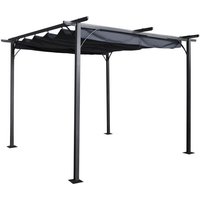 Prague Pergola - Steel - H230 x W350 x L350 cm - Grey