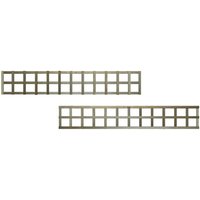 Premier Garden Supplies - Premier 6ft x 1ft Flat Top Standard Square Garden Trellis Panel