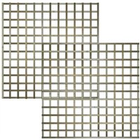 Premier Garden Supplies - Premier 6ft x 6ft Flat Top Standard Square Garden Trellis Panel