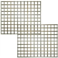 Premier Garden Supplies - Premier 6ft x 5ft Flat Top Standard Square Garden Trellis Panel