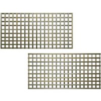 Premier Garden Supplies - Premier 6ft x 3ft Flat Top Privacy Square Garden Trellis Panel