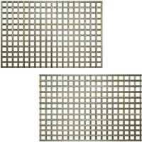 Premier Garden Supplies - Premier 6ft x 4ft Flat Top Privacy Square Garden Trellis Panel