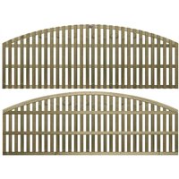 Premier Garden Supplies - Premier 6ft x 1.5ft Florence Vertical Slatted Arch Trellis Panel