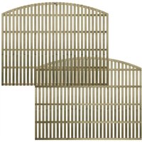 Premier Garden Supplies - Premier 6ft x 4ft Florence Vertical Slatted Arch Trellis Panel