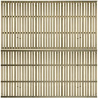 Premier Garden Supplies - Premier 6ft x 3ft Tuscany Vertical Slatted Capped Trellis Panel