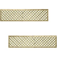 Premier Garden Supplies - Premier 6ft x 1.5ft urban Capped Diamond Trellis Panel