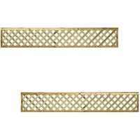 Premier Garden Supplies - Premier 6ft x 1ft urban Capped Diamond Trellis Panel