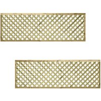 Premier Garden Supplies - Premier 6ft x 2ft urban Capped Diamond Trellis Panel