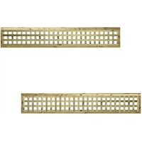 Premier Garden Supplies - Premier 6ft x 1ft urban Capped Square Trellis Panel