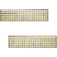 Premier 6ft x 1.5ft URBAN Capped Square Trellis Panel