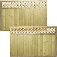 6FTx4FT Premier Diamond Trellis Top PGS URBAN Range Fence Panel